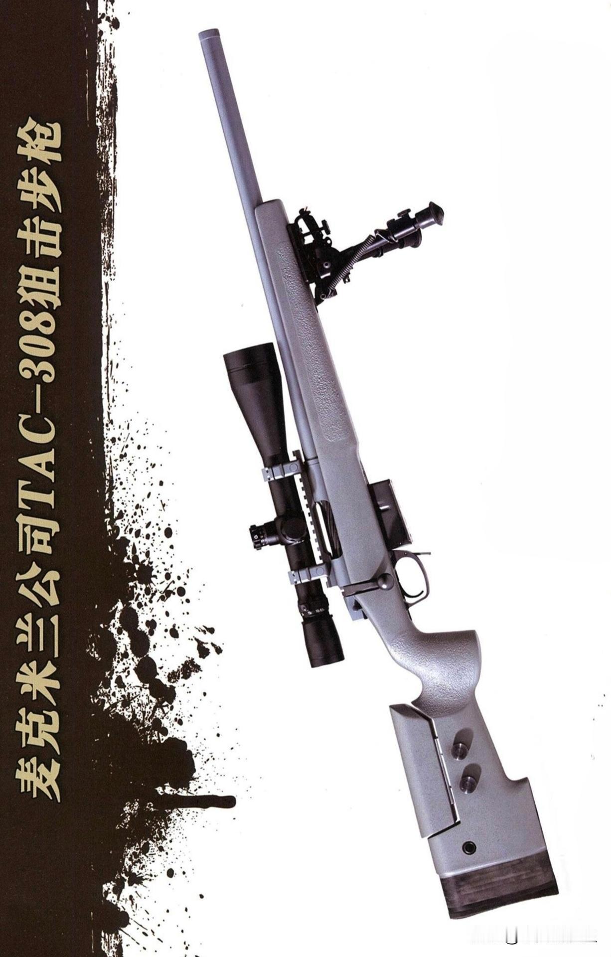 麦克米兰公司TAC-308狙击步枪
麦克米兰TAC-308是TAC系列里最轻便短
