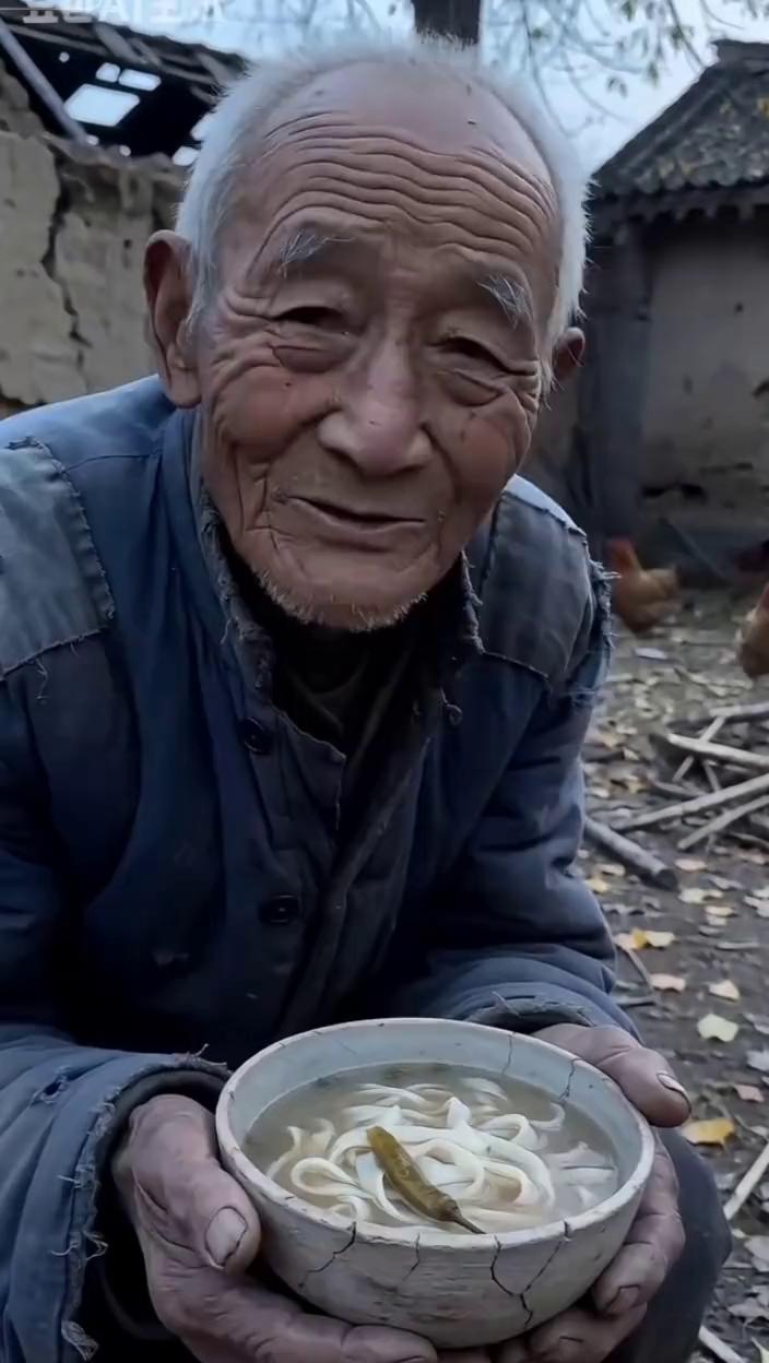 孩子，你好。今天是我一百岁生日，我家就我一个人了，你能给我一句祝福吗？