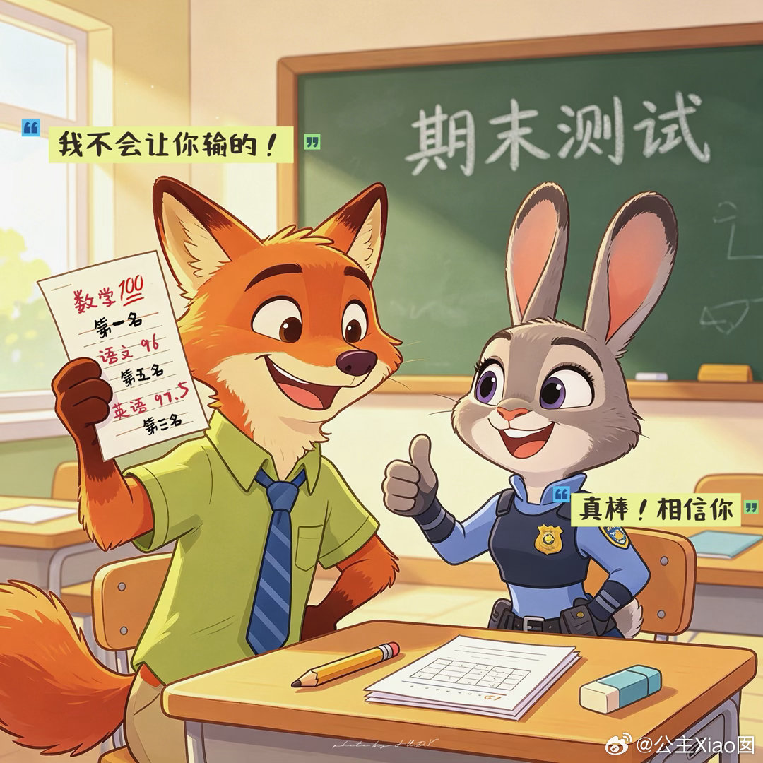 ⭕️期末考试的前一天牛先生扮演“大反派”，吐槽👶🏻没水平。⭕️期末考试的当天