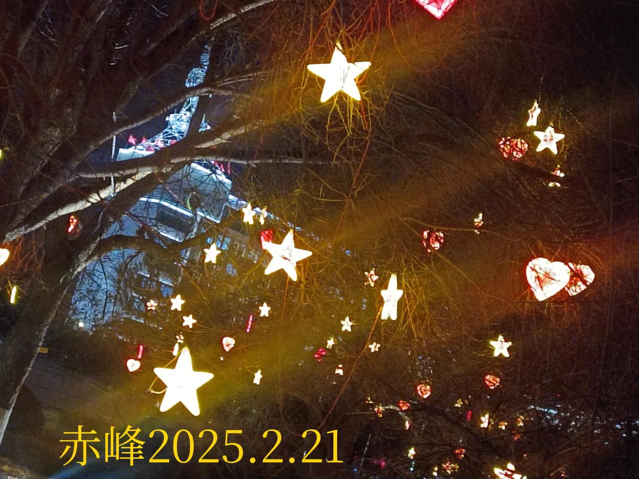 分享一张你最近随手拍的照片吧路边随拍，家乡夜景。