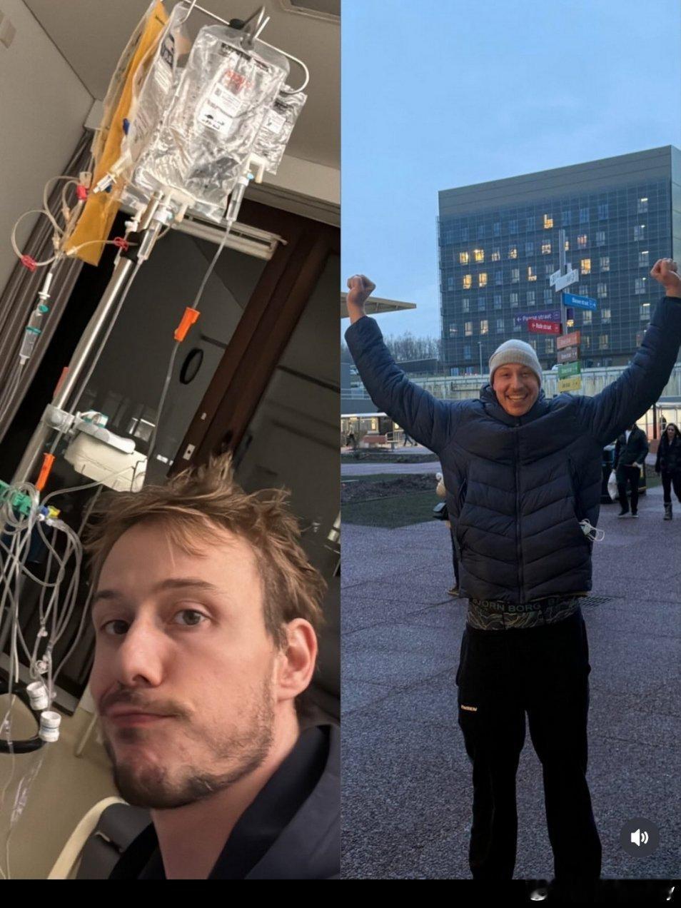 萨姆·德鲁的感恩文字："写下这些文字时，我即将返回火车头排球俱乐部，继续我的康复