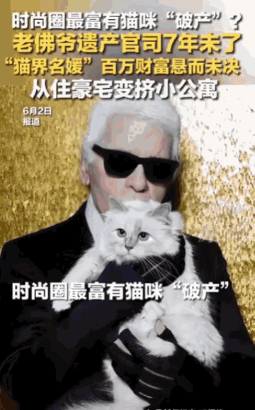 “连小猫的绝户也吃！”，法国巴黎，时尚界传奇“老佛爷”卡尔·拉格斐离世七年之后，