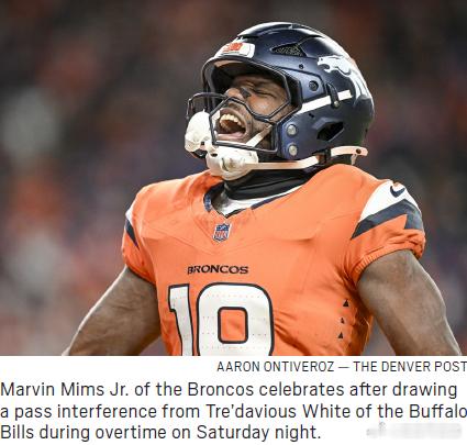 NFL2025-26赛季分区半决赛周 比尔 30：33野马 