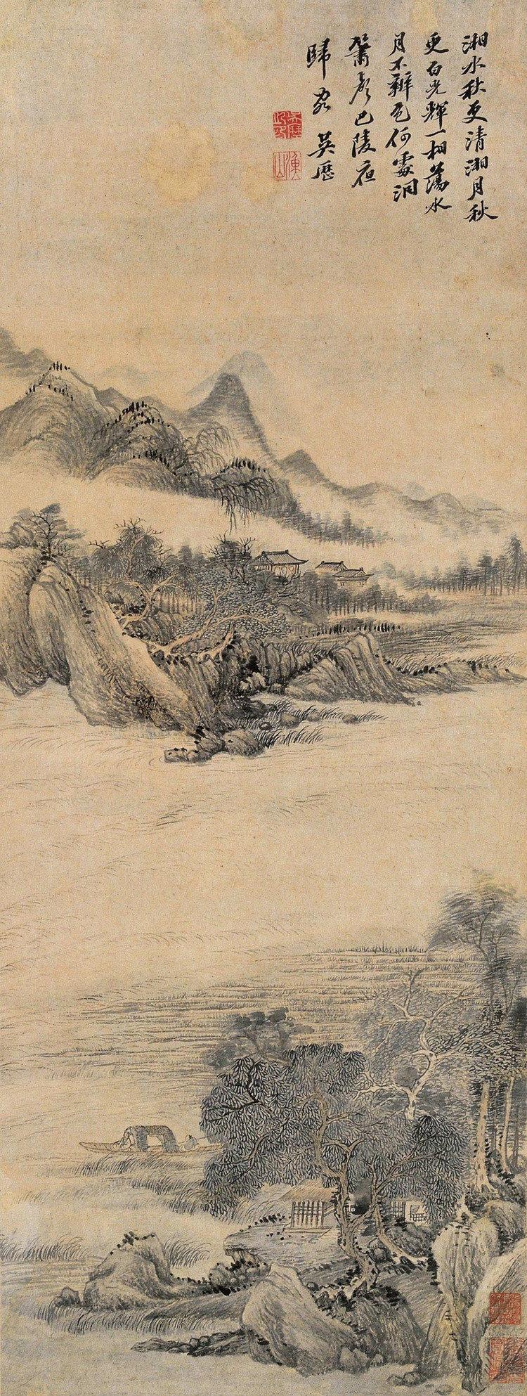 【墨井道人吴历：清初山水里，藏着最早的中西画意】

清初画坛被“四王”仿古之风笼