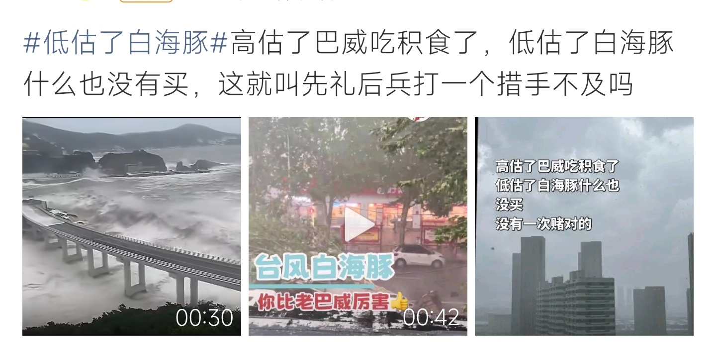 低估了白海豚原本预估强度不足，台风白海豚突袭登陆，风浪巨大让人措手不及 
