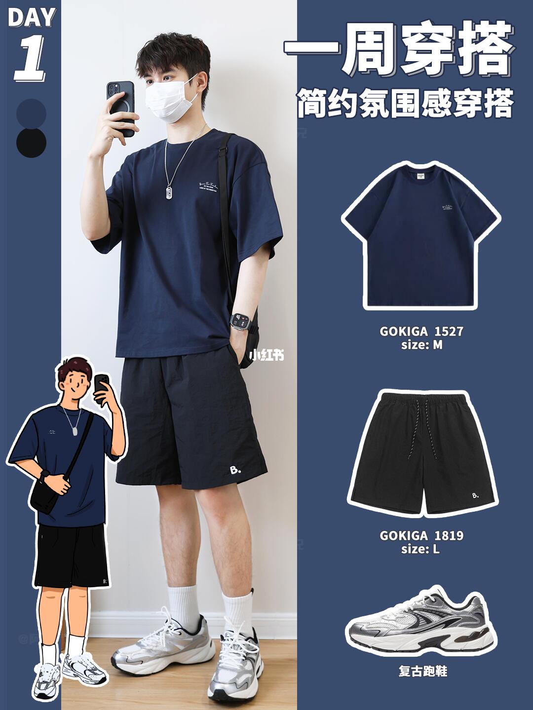 松弛感一周𝐋𝐨𝐨𝐤｜男生夏天看这7套就够了