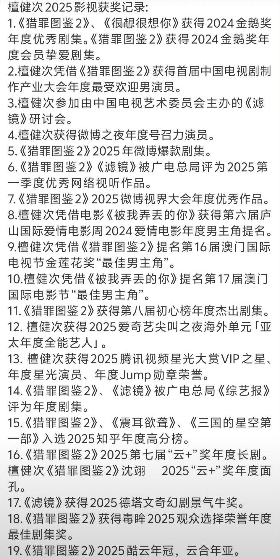 檀健次2025实绩，影视双爆，檀帝就是这么权威