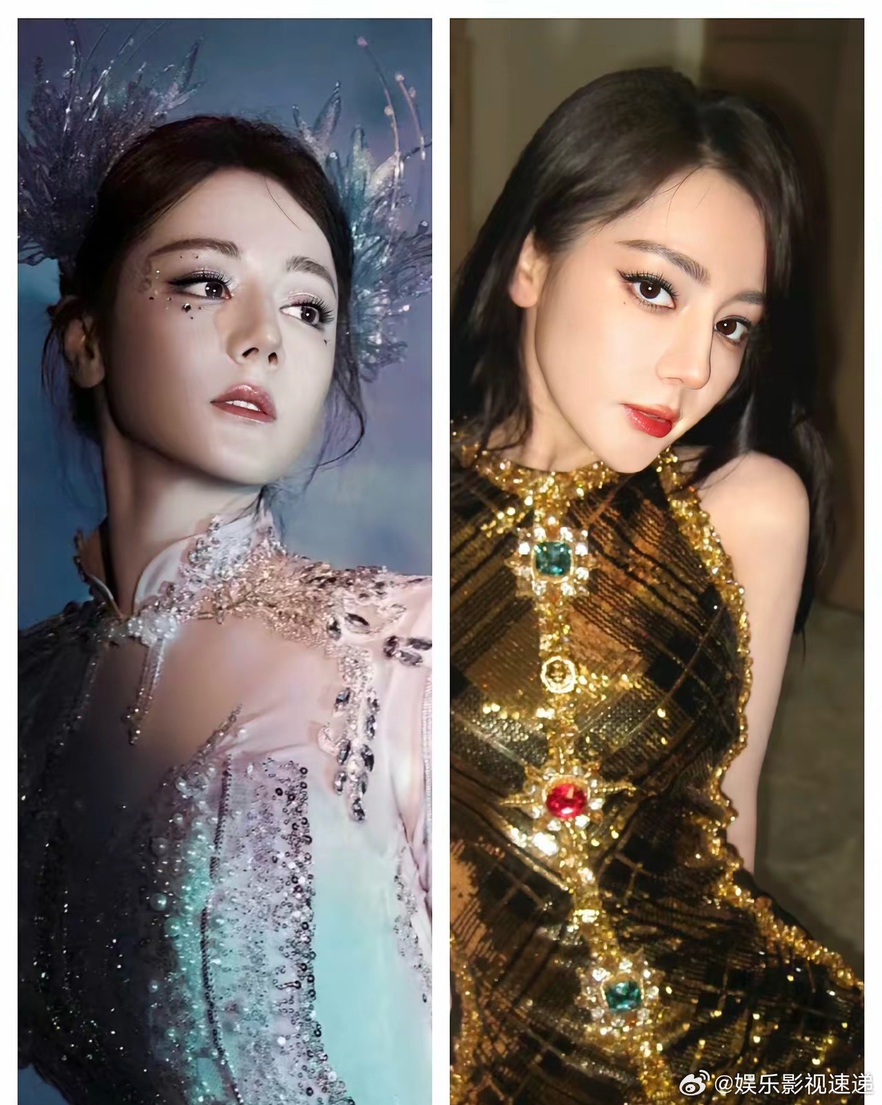 有点好奇给迪丽热巴化妆的化妆师是谁？这化妆技术真的绝了。通过这两张照片对比就知道