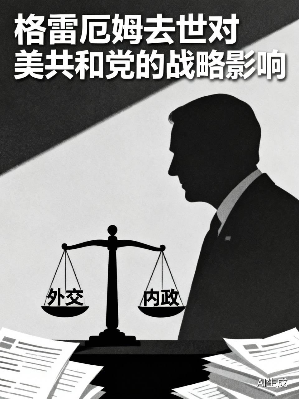 格雷厄姆去世对美共和党的战略影响可不小。他是参议院重量级人物，与特朗普关系亲密，