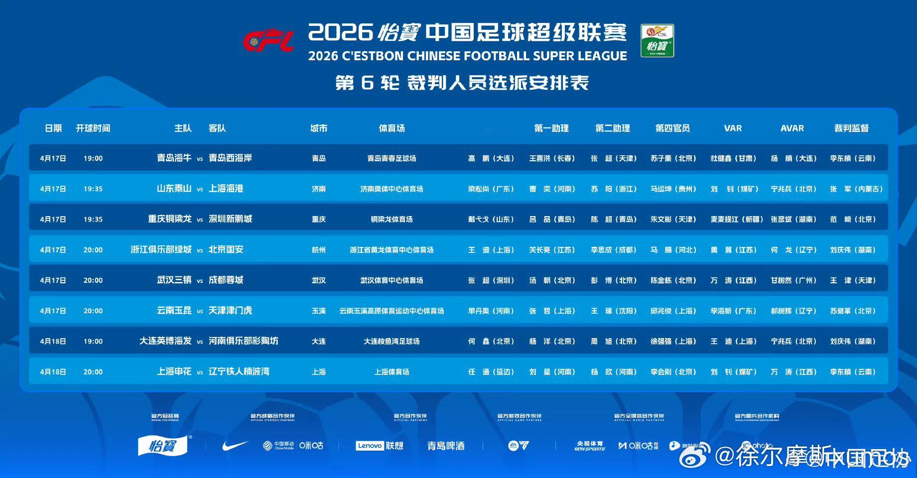 王迪执法今晚国安客战浙江，VAR黄翼王迪执法完今晚的比赛后，明天还要再担任一下V