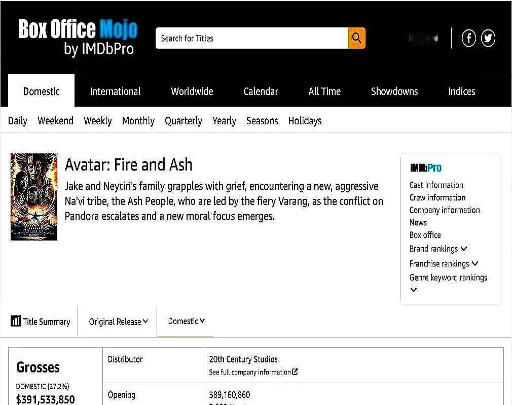 别再盯着首周票房了，那都是小儿科。
 
《阿凡达2》就是个怪物。别的片子三周就凉