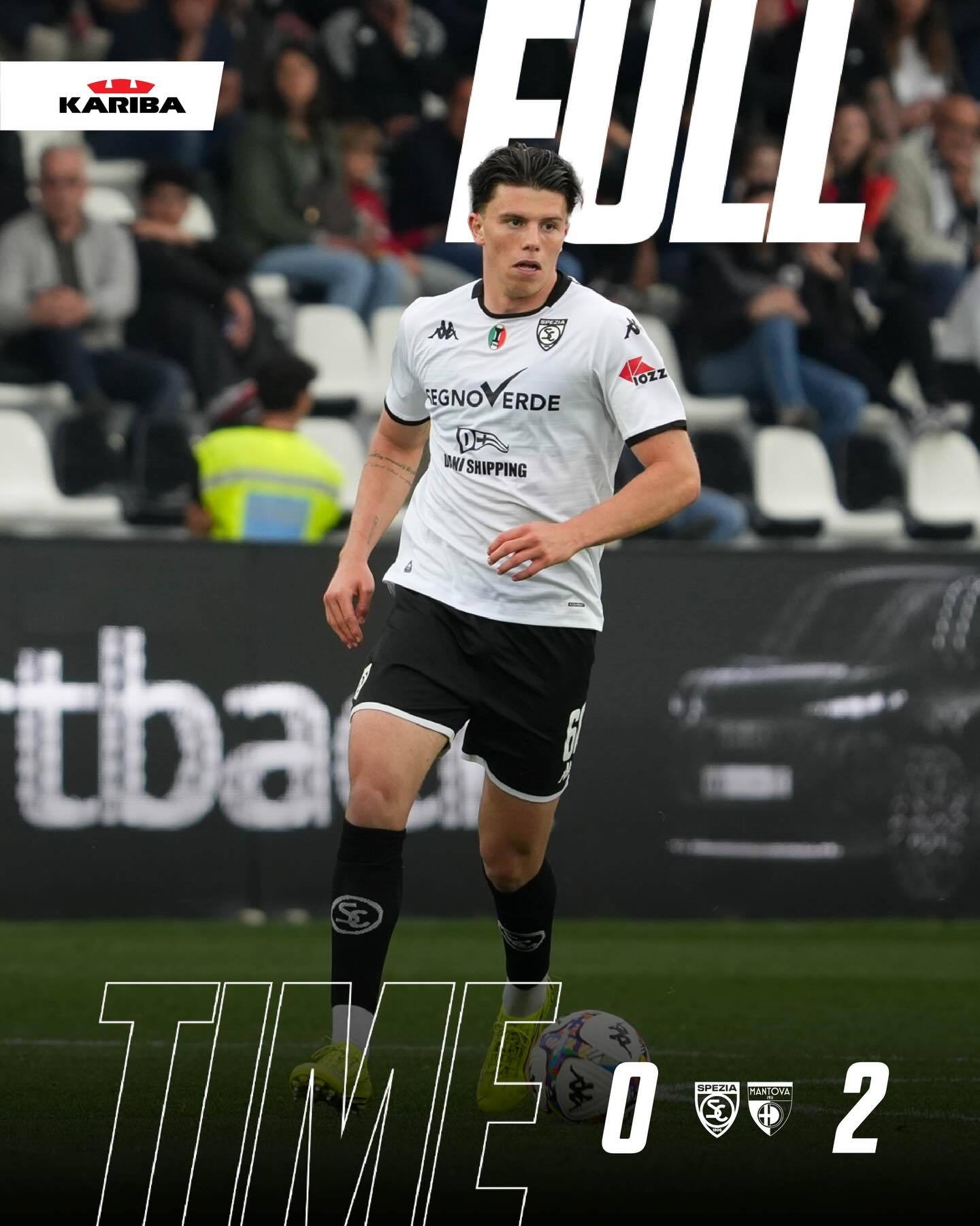 意乙 斯佩齐亚主场0：2不敌曼托瓦队，米兰外租小将科莫托🇮🇹首发出场56分钟