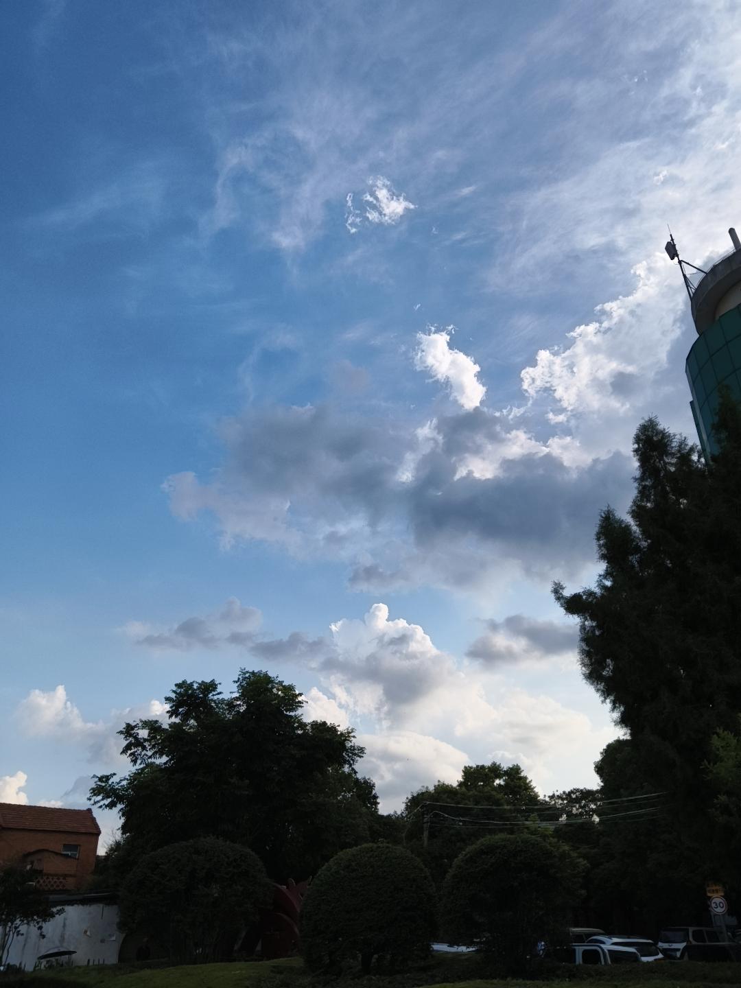 夏日生活打卡季看看蓝天白云，看看生活的一地鸡毛，昨天孩子签了一个不合格的劳动合同