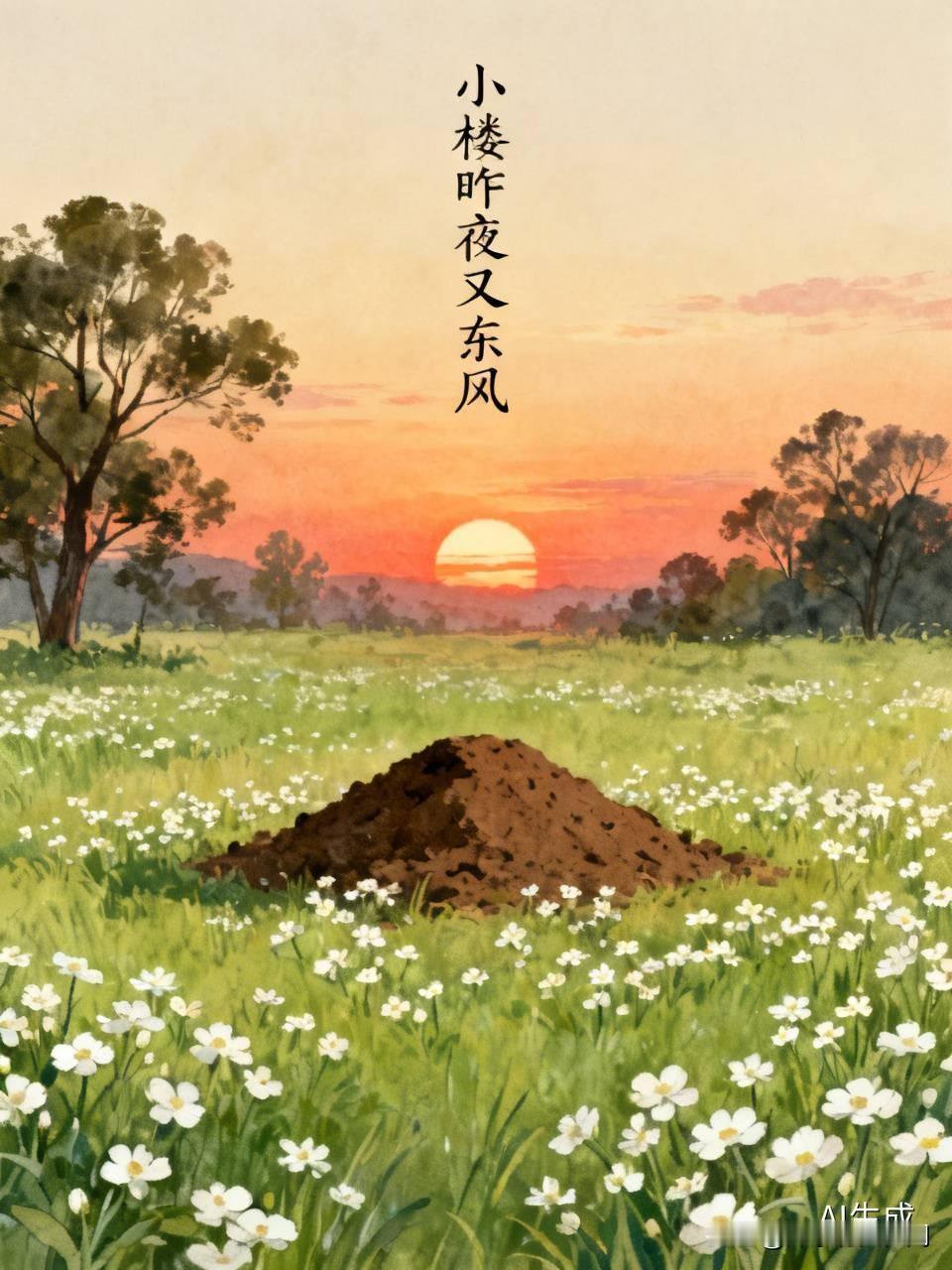 上周特意绕路去了洛阳北邙的李煜墓，土堆不大，周围半人高的野蒿围着，连块正经的文保