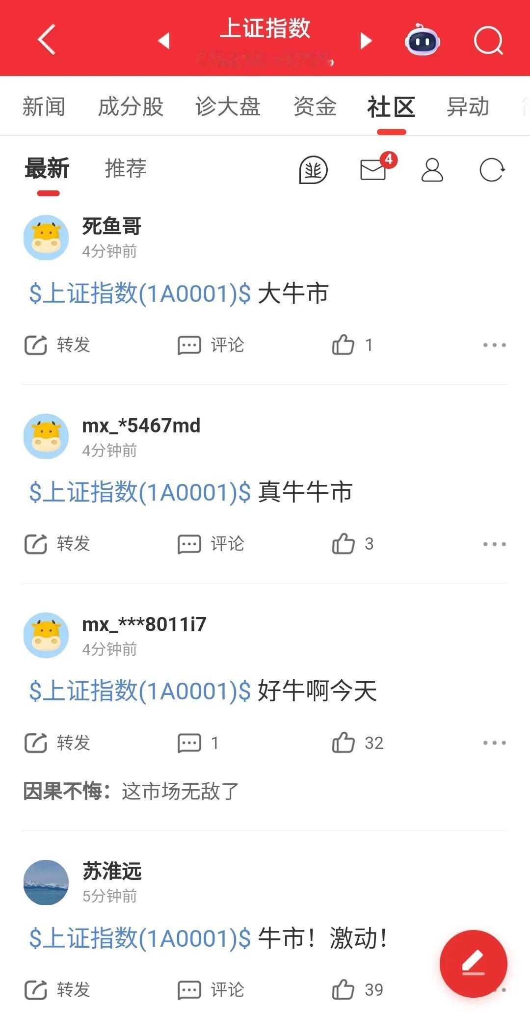 今天周四市场走得很牛，在昨晚外围市场大涨的情况下，抵抗住了它们的诱惑，大跌了30