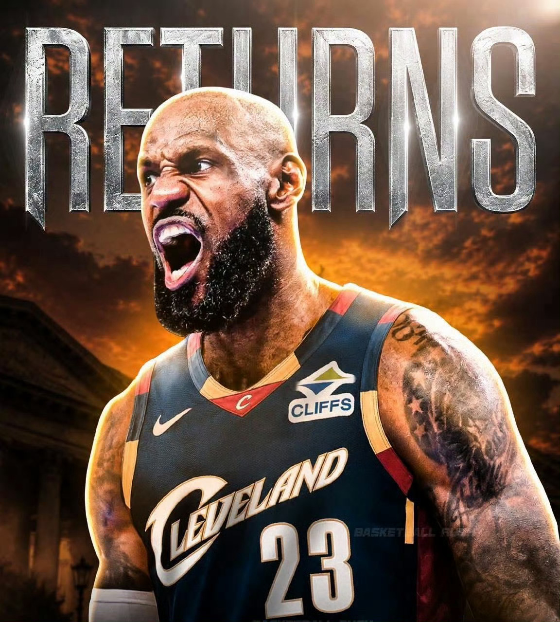 就在未来的某一天，可能哪天醒来就会看到这一幕了克利夫兰骑士骑士nba詹姆斯nba