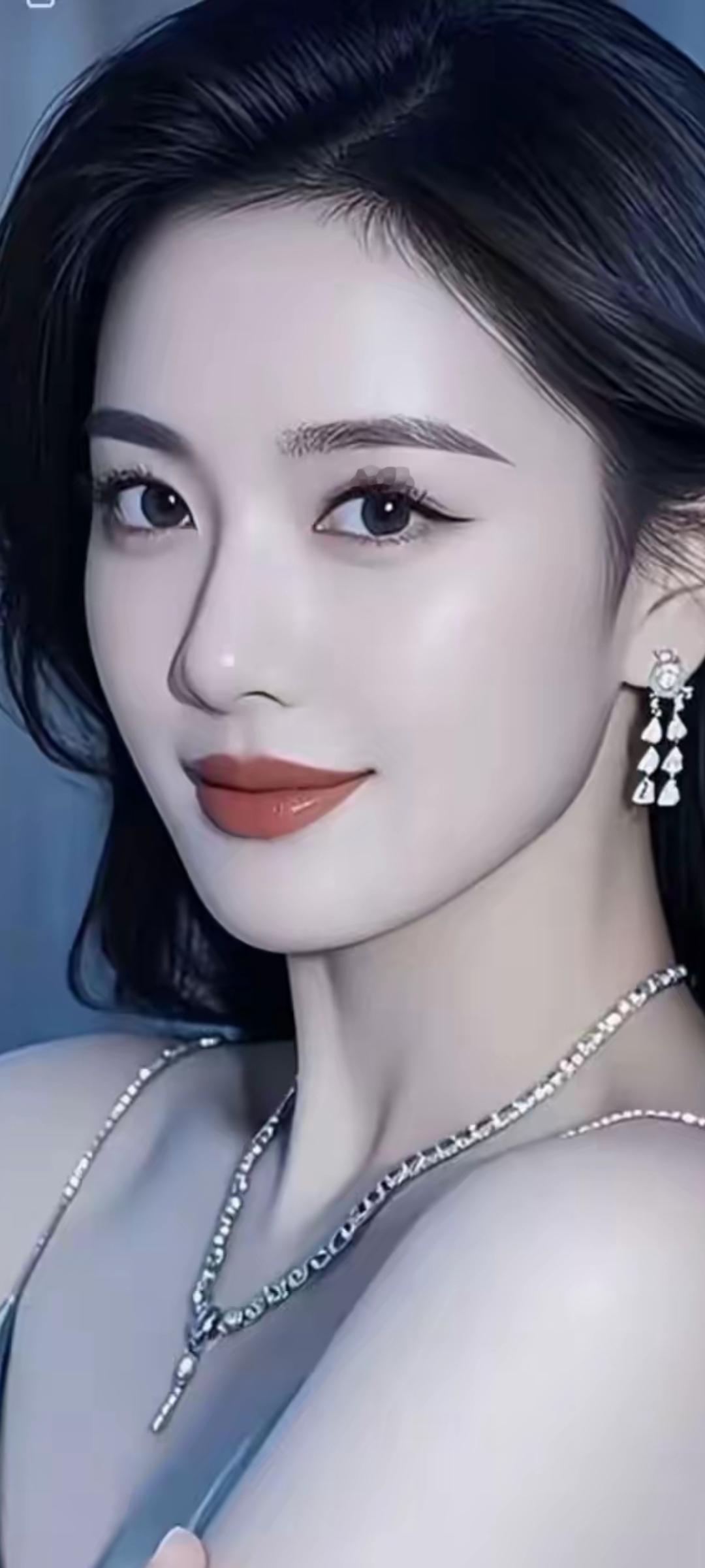 优雅气质，珠宝闪耀，红唇诱惑，女神范儿十足！💄✨💎