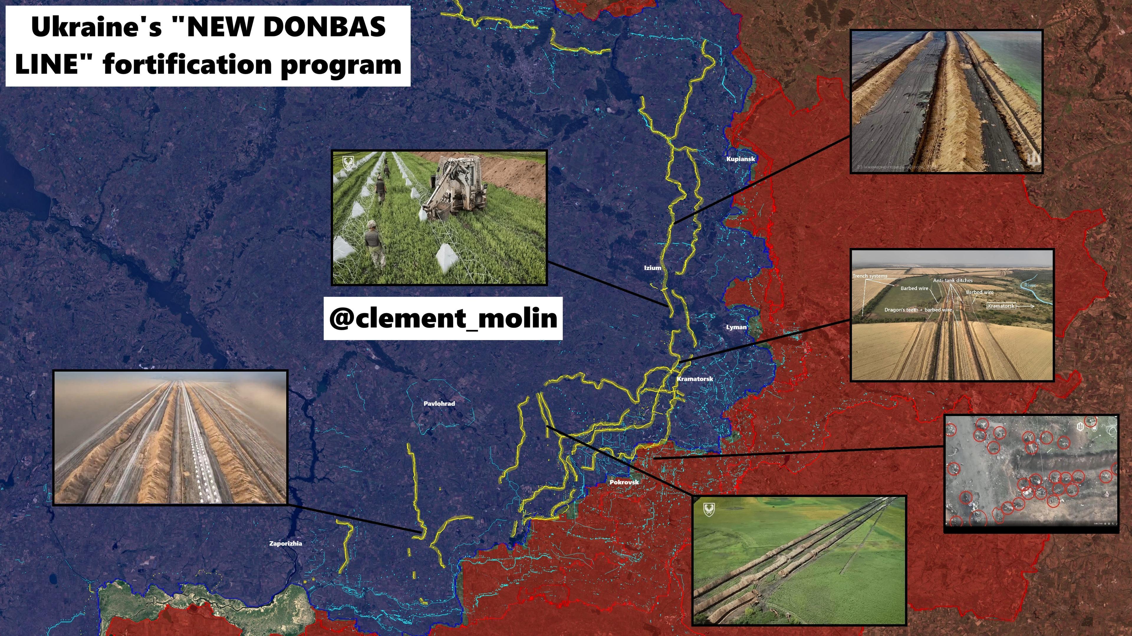 俄乌局势新进展 乌克兰构建的新顿巴斯防线，固若金汤 