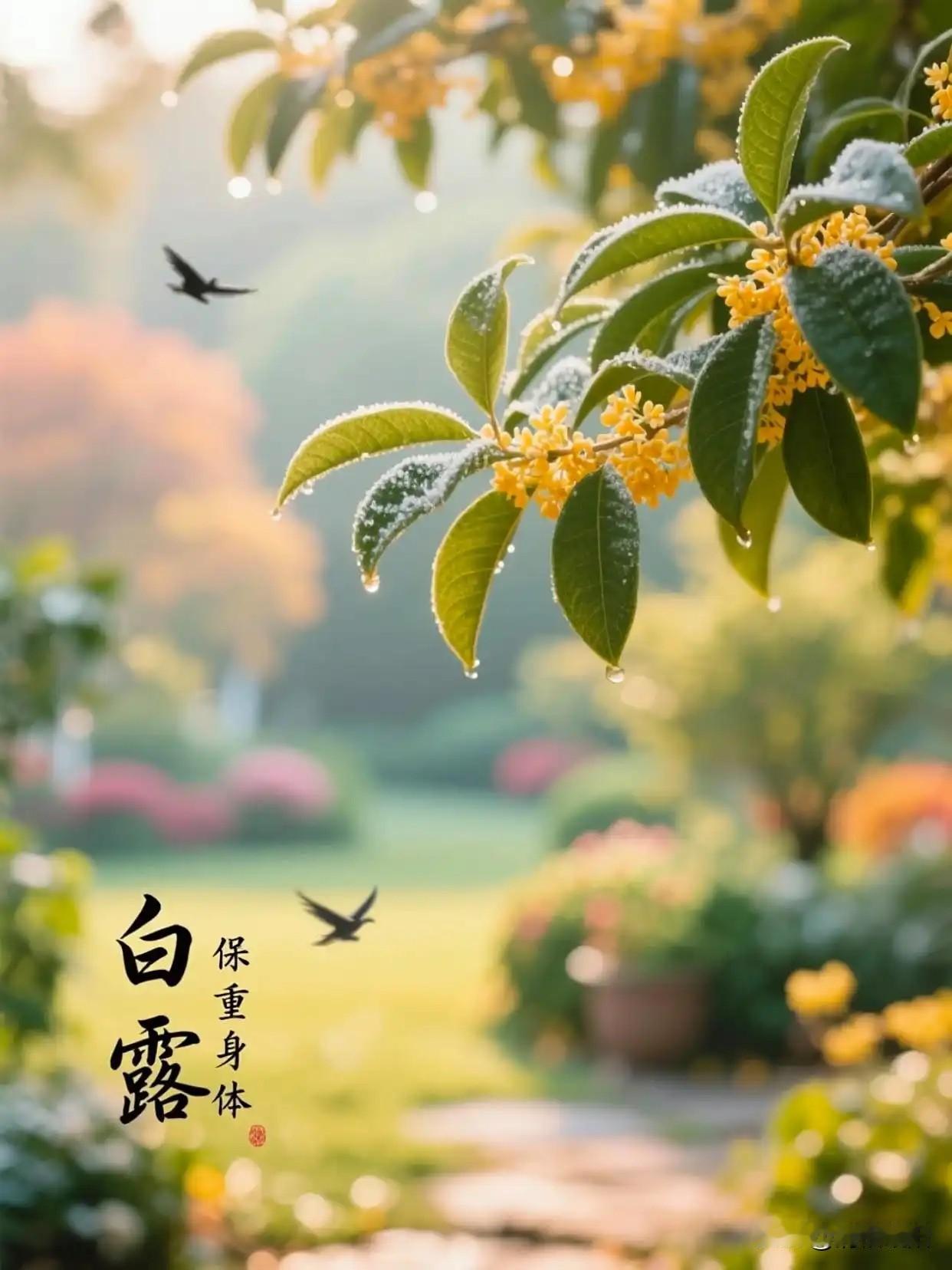 一场秋雨一场寒
一朝秋露一朝霜
白露至秋意渐浓
风轻云淡的季节里
把内心所有的憧