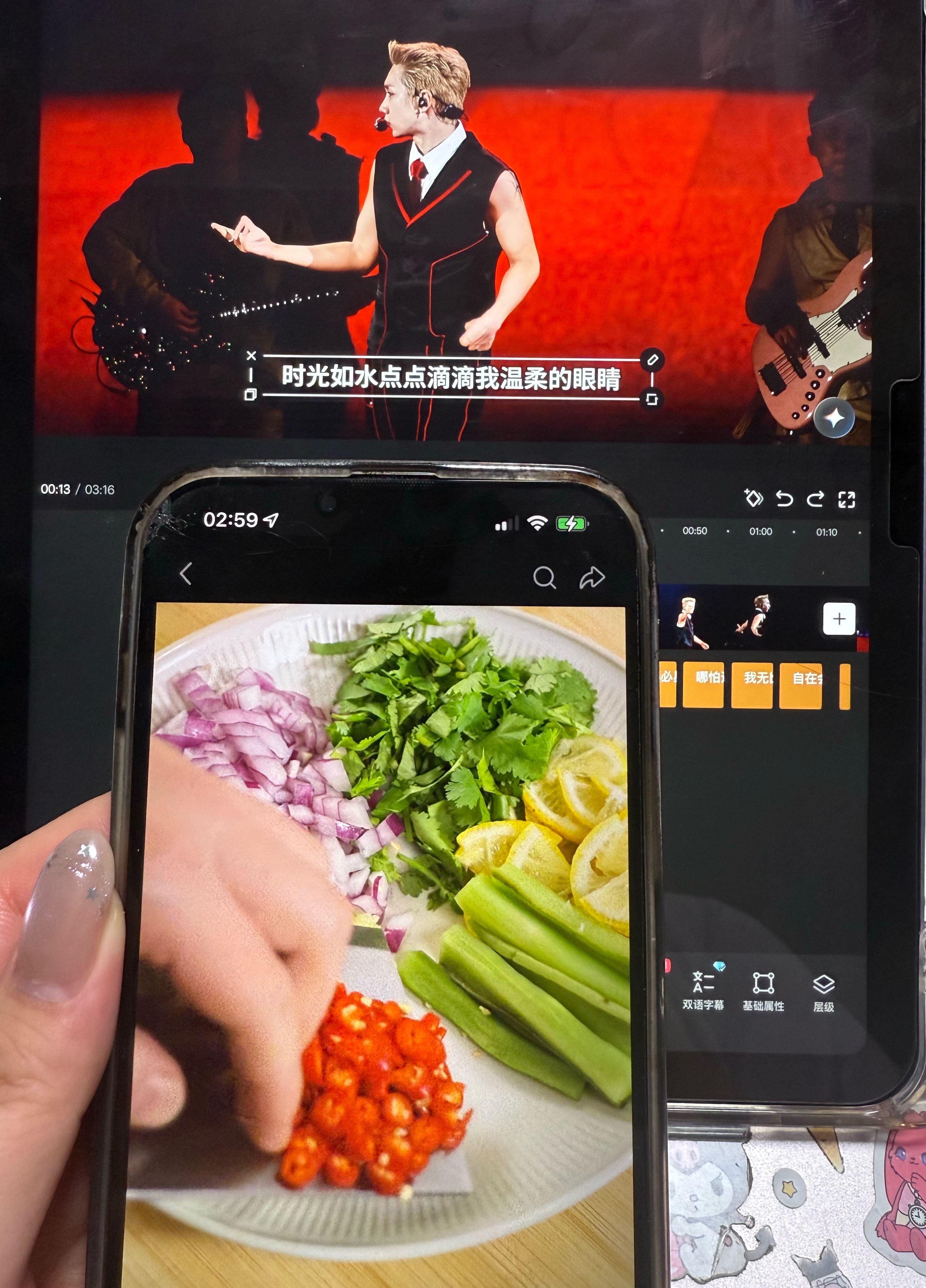 这真的对吗 本来拿起手机只是为了对歌词 然后就刷上做饭视频了