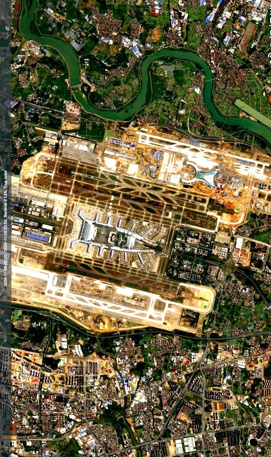广州白云机场最新卫星图（11.28）