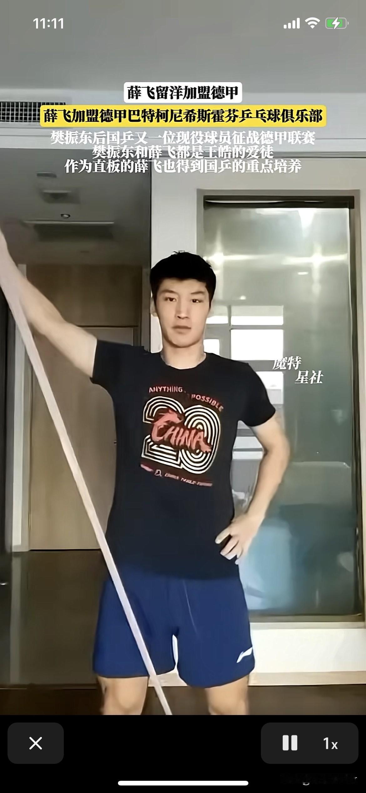 薛飞可能在德国赛场对阵樊振东
薛飞加盟德甲联赛。或许会对阵樊振东。
薛飞在澳门冠