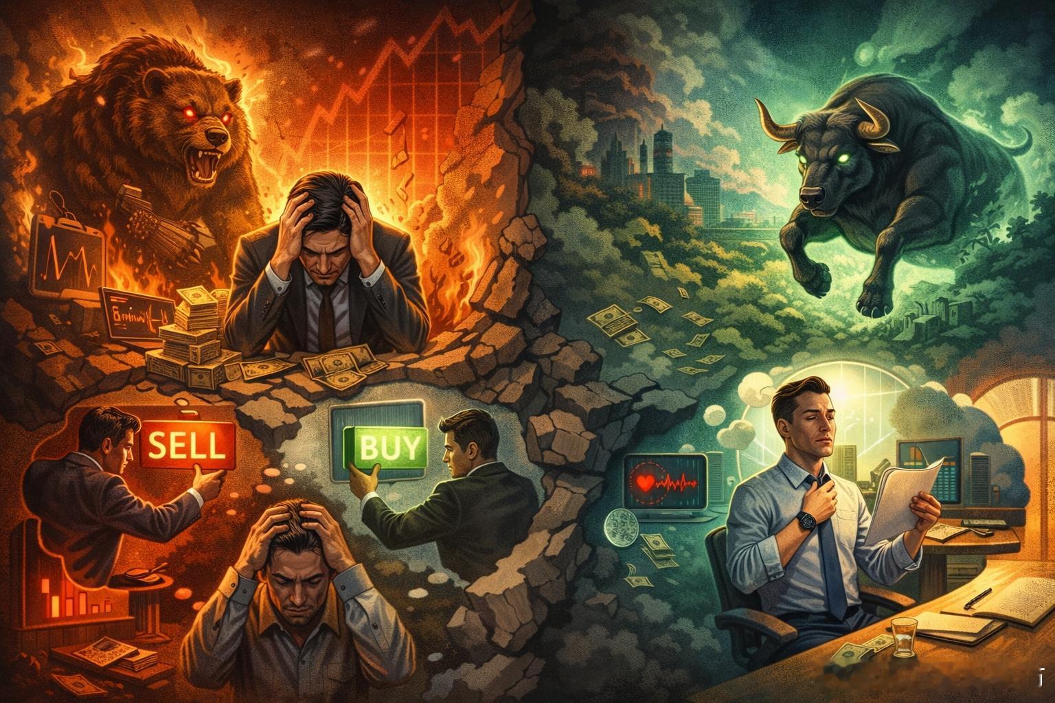 老牛的子夜沉思 职业投资者也会翻车：情绪化交易的底层机制与自救四步法情绪化交易这