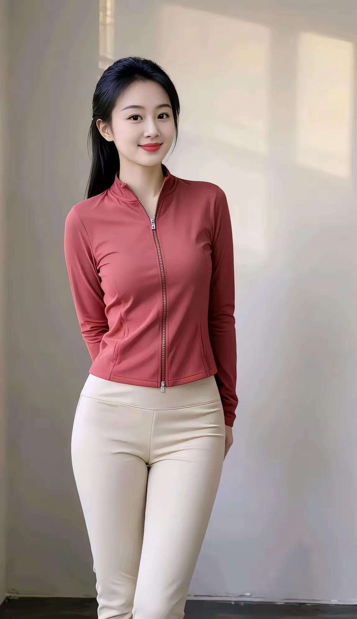 红衣映日，笑靥如花。