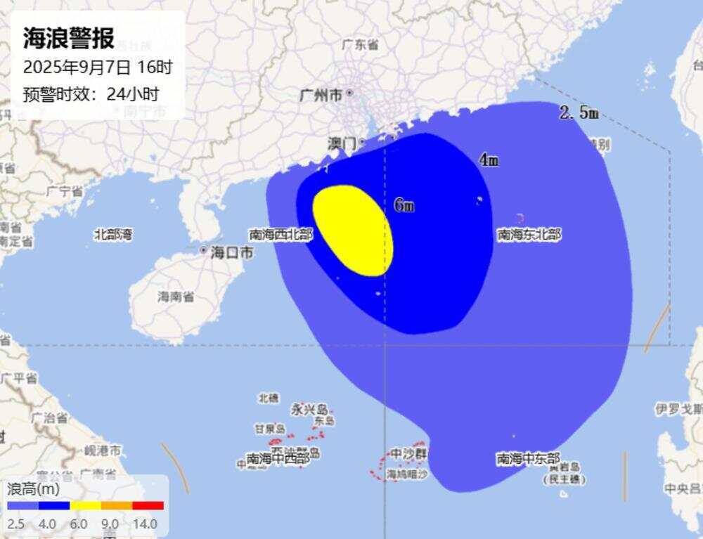 台风“塔巴”逼近，广东中部近岸海域或现5米巨浪