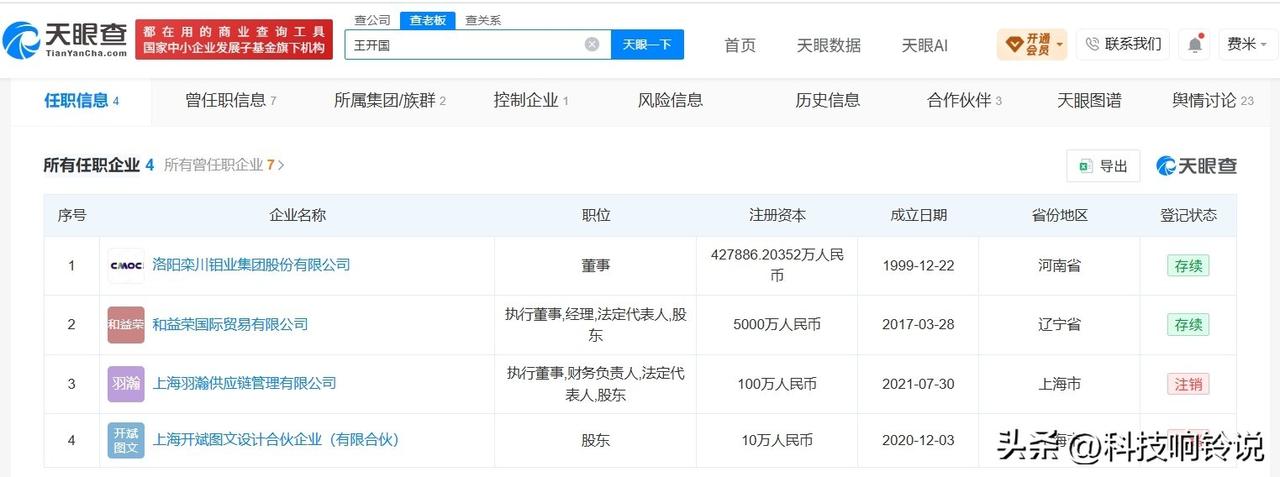 【被许家印坑42亿富豪任职于上市公司 被许家印坑42亿富豪关联4家企业】许家印崩