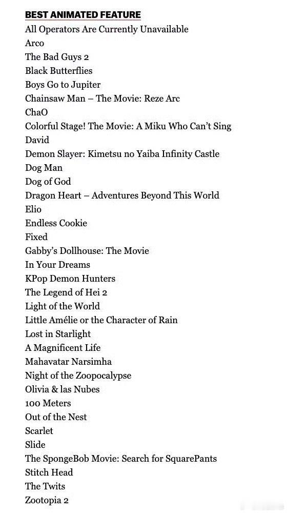 《哪吒之魔童闹海》未申报2026年第98届奥斯卡最佳动画长片 