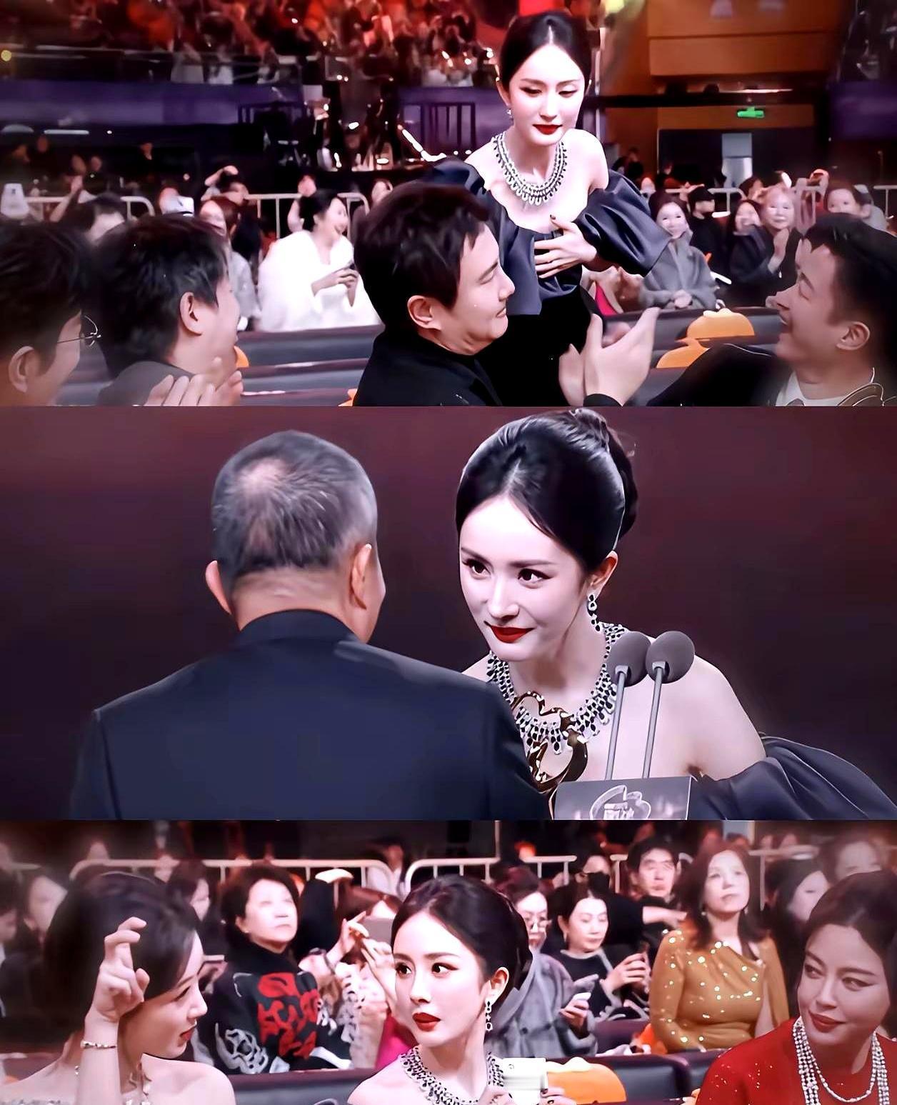 微博之夜，杨幂身边那张“顶流空座”，瞬间引爆全网！
都说她“抢位”了？
胡扯！