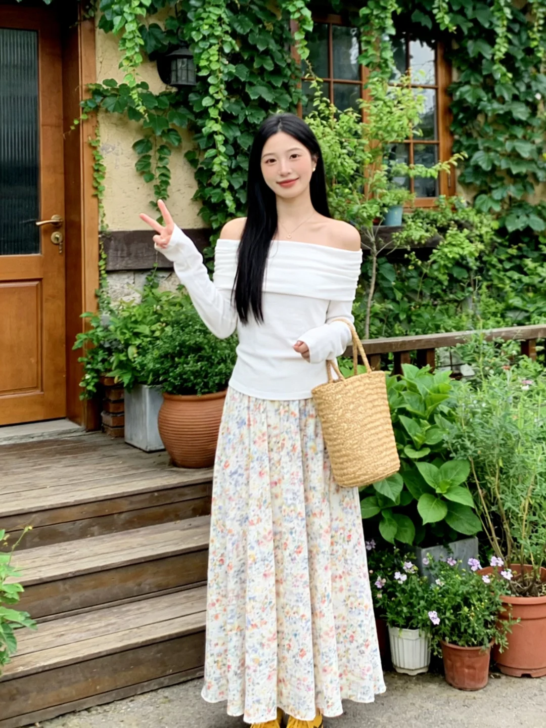 春季仙气穿搭 ｜今天是甜甜的花裙子～