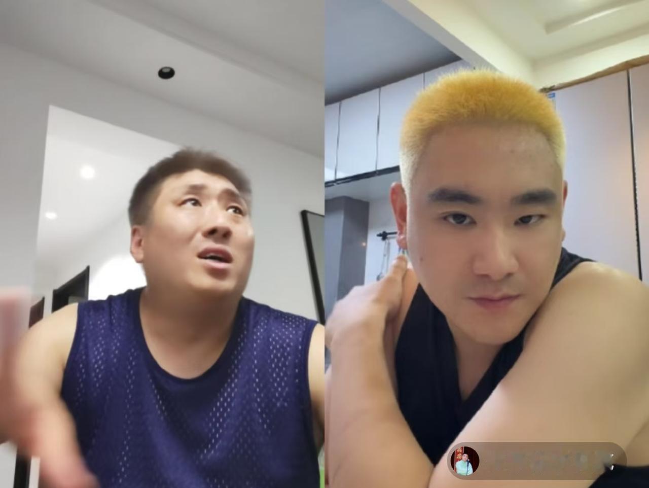 青年相声演员李振威染了一头黄头发，相较他以前的样貌，反差有点大，看着有点社会了，