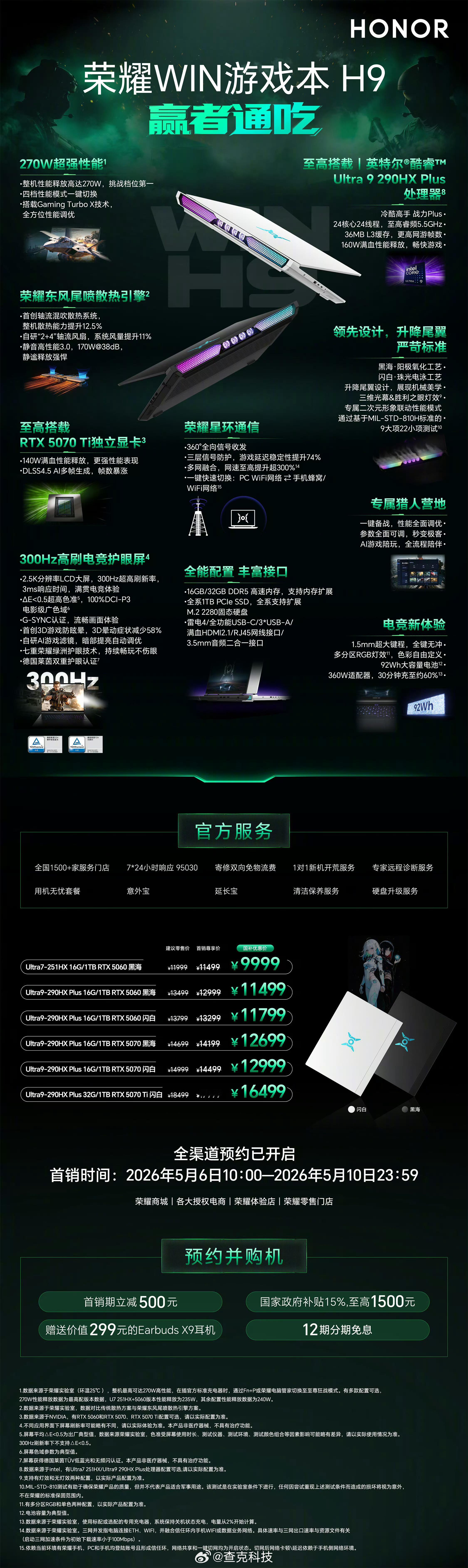 荣耀一口气发了六款笔记本新品，后台不少小伙伴问我该怎么挑，今天跟大伙儿简单盘盘这