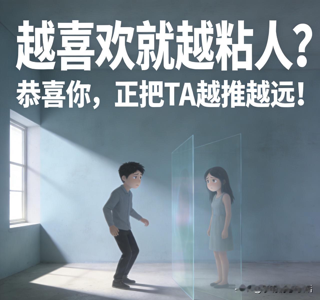 越喜欢就越粘人？恭喜你，正把TA越推越远！

      人性需要呼吸空间，过度