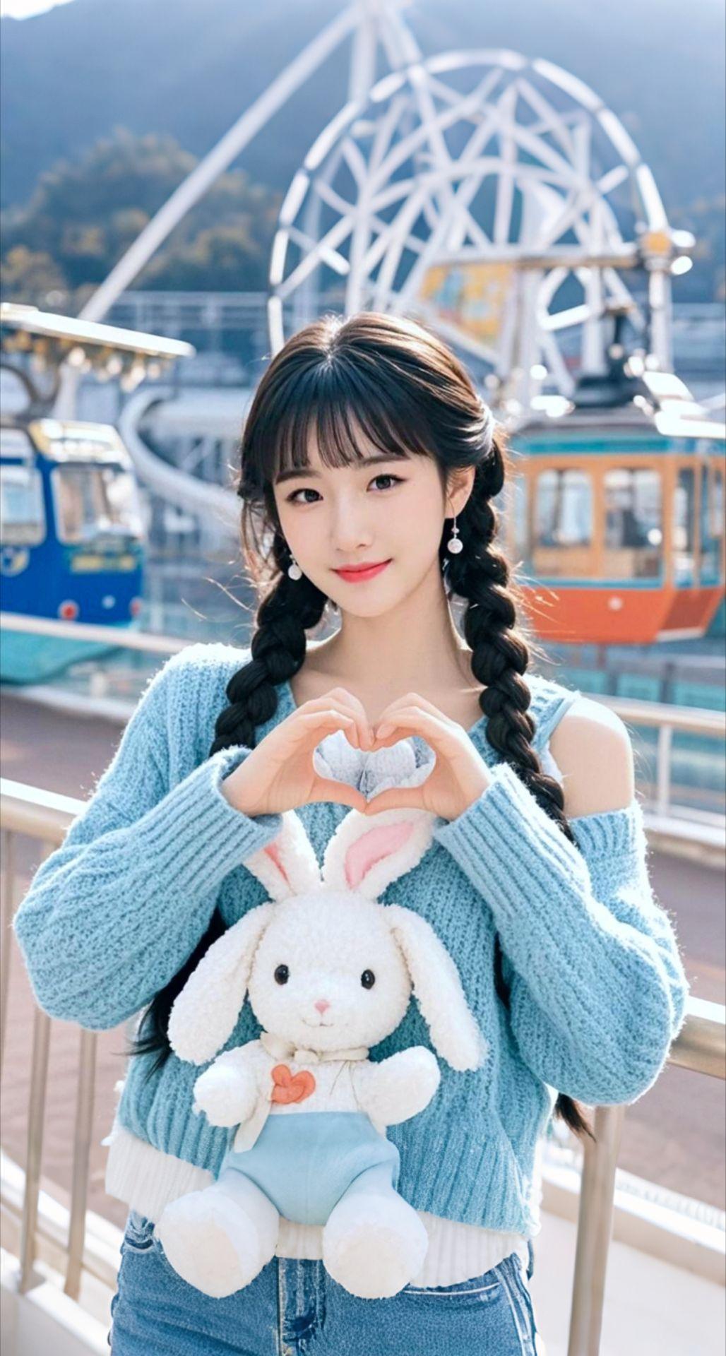 AI扩图 AI蓝衫萌趣