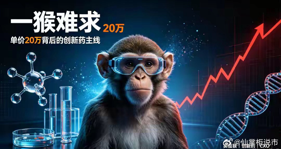 一猴难求单价20万，创新药行情主线浮现，这 8 家企业早已提前布局谁能想到，如今