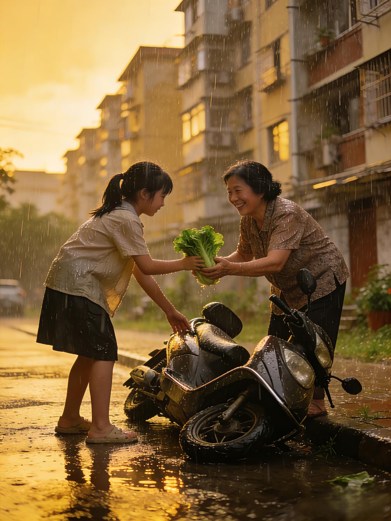 它没有给我带来过轰轰烈烈的好运，却藏在每一件细碎的日常里。下雨天顺手帮楼下阿姨扶