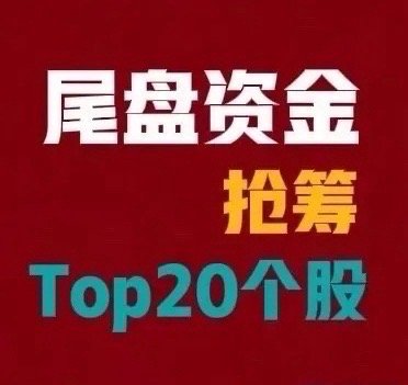 8月5日｜A股尾盘30分钟资金抢筹前20个股：1. 工业富联｜尾盘净流入12.6