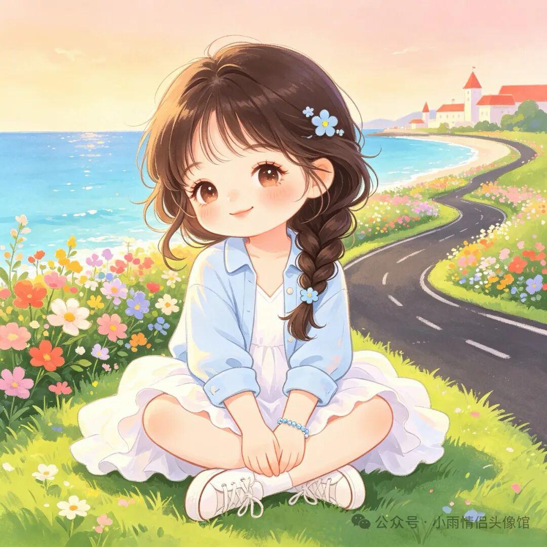 情侣头像 ｜海边治愈夏日情头