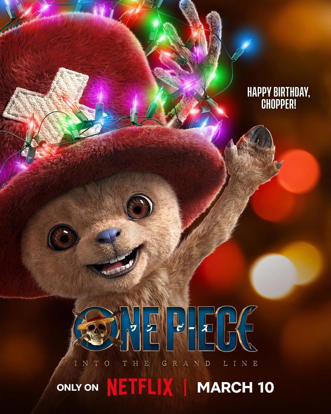 《海贼王》真人剧集第二季发布圣诞海报！Happy Birthday,Choppe