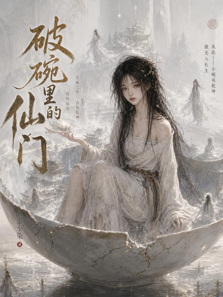 青阳仙门，飞瀑流泉，仙鹤起舞。山门前，阿拾拿着破碗，笑嘻嘻地对守门弟子说：“道友