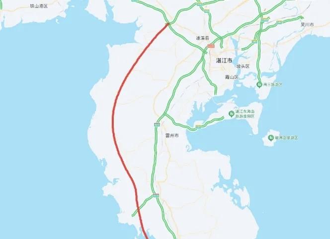 作为连接大陆与海南岛的第二条高速公路通道，总投资188.7亿元的G75兰海高速湛