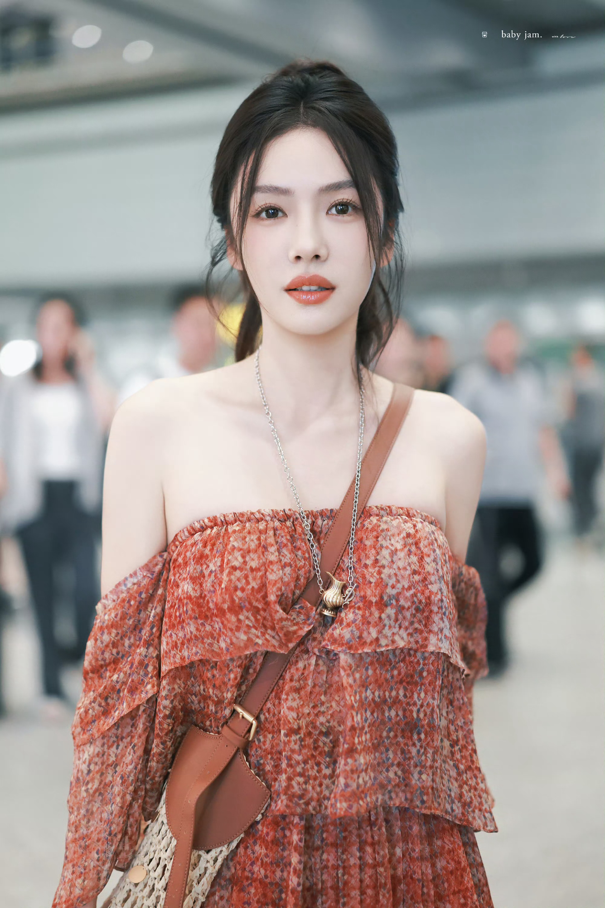 蔡文静 机场到达路透 ​​​