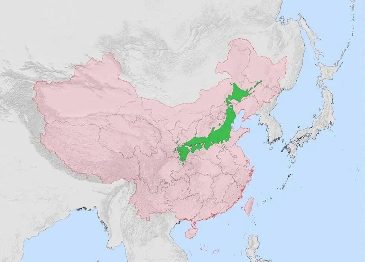 分享今日之感悟曾经听一位高人讲过，中国版图像雄鸡，日本版图像只蚕，雄鸡的嘴正好对