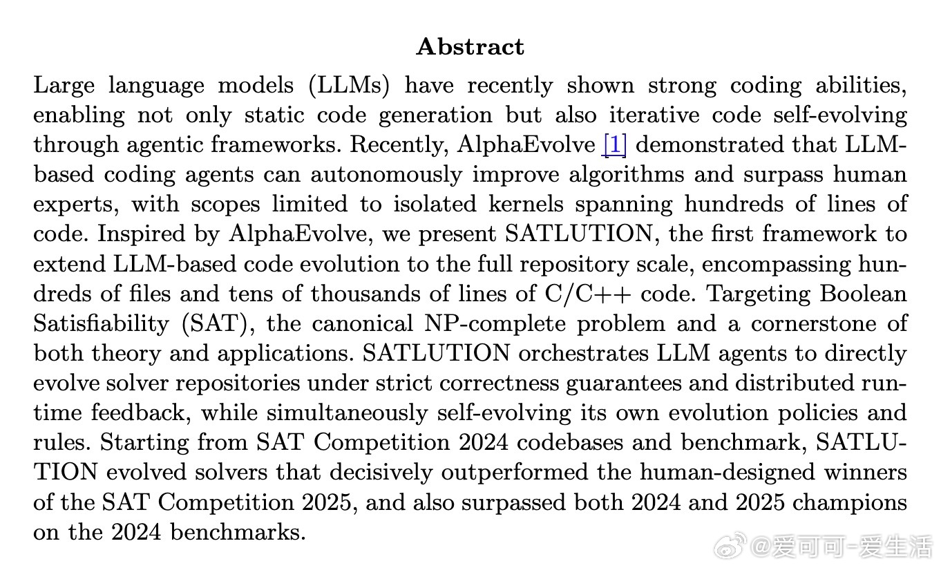 [LG]《Autonomous Code Evolution Meets NP-