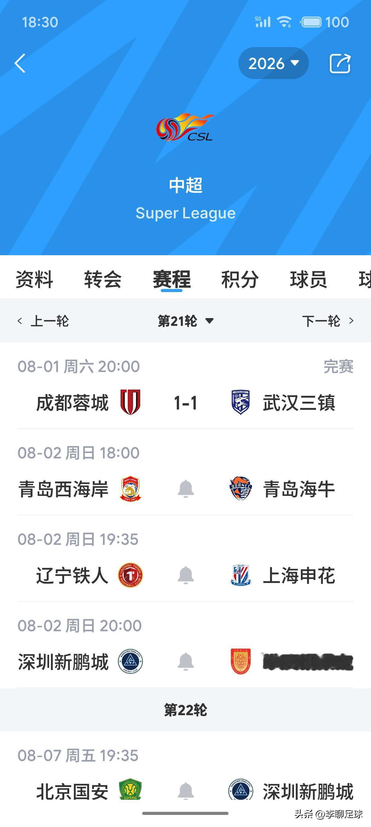 随着成都蓉城主场被武汉三镇1:1逼平！成都蓉城下半赛季非平即负！连续收获了五场平