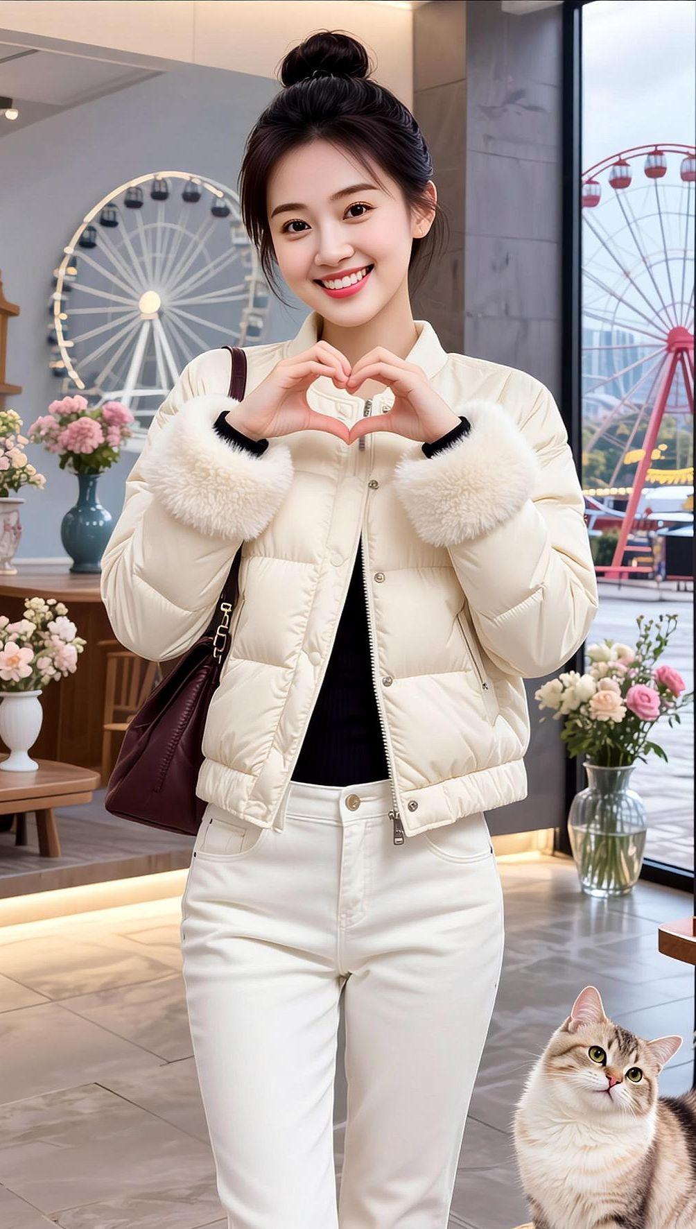 AI冬日甜系照 抖音ai创作