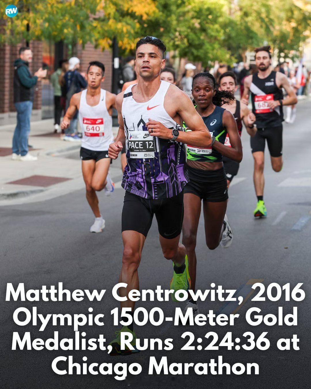 里约奥运会男子1500米冠军、美国 Matthew Centrowitz 给20